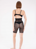 Freshness 0007 Lazer Kesim Tül Yüksek Bel Şort Korse