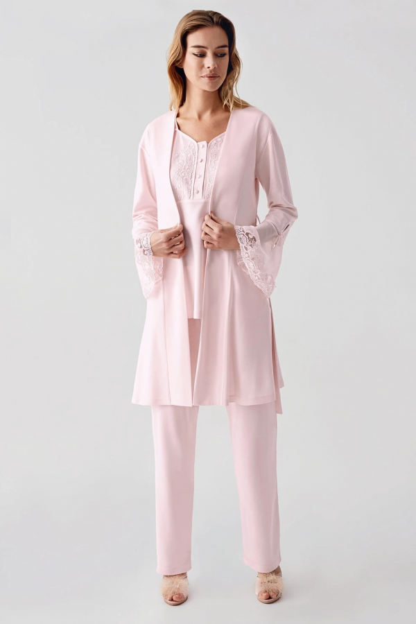 Freshness 322 Kadın Sabahlıklı Pijama Takımı