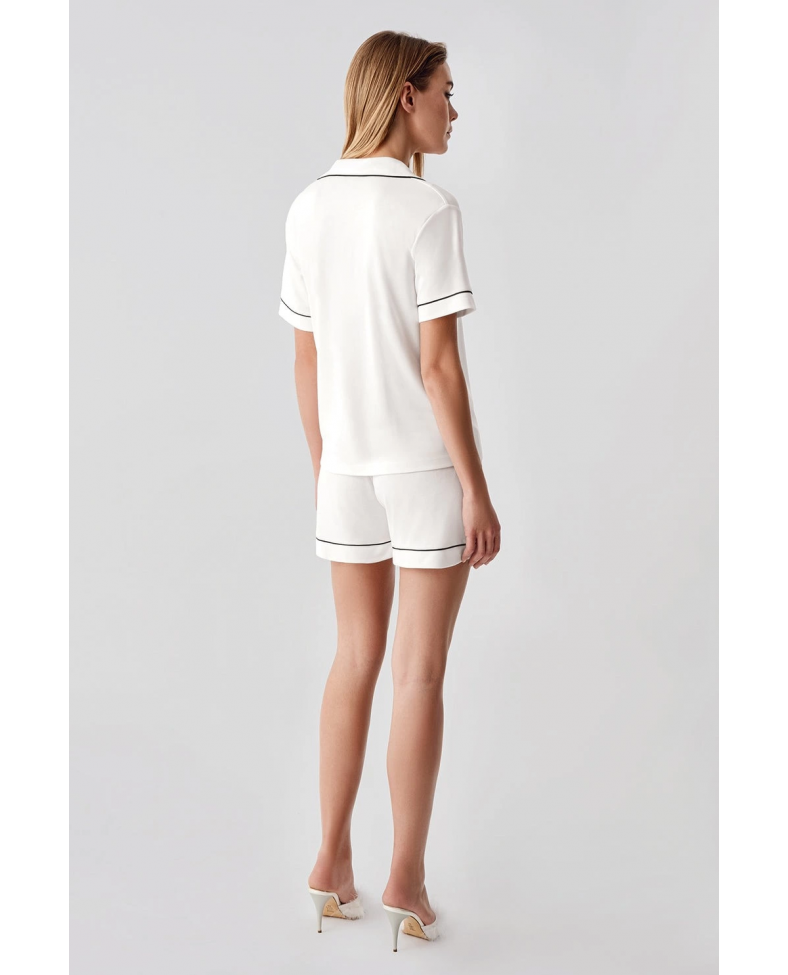 Freshness 324 Kadın 4'Lü Sabahlıklı Şorlu Pijama Takımı