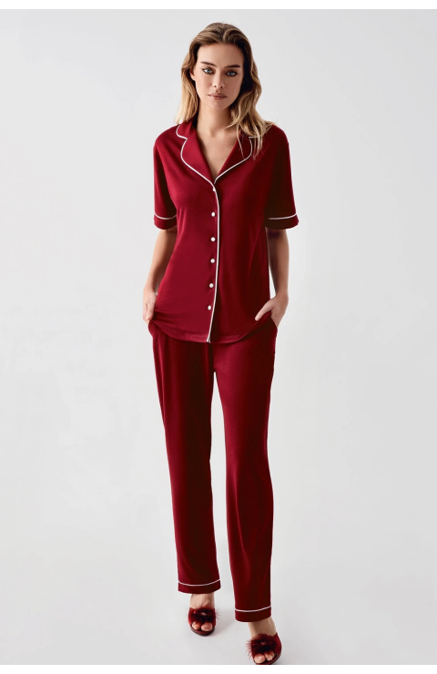 Freshness 324 Kadın 4'Lü Sabahlıklı Şorlu Pijama Takımı