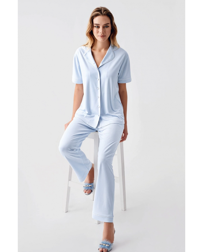 Freshness 324 Kadın 4'Lü Sabahlıklı Şorlu Pijama Takımı