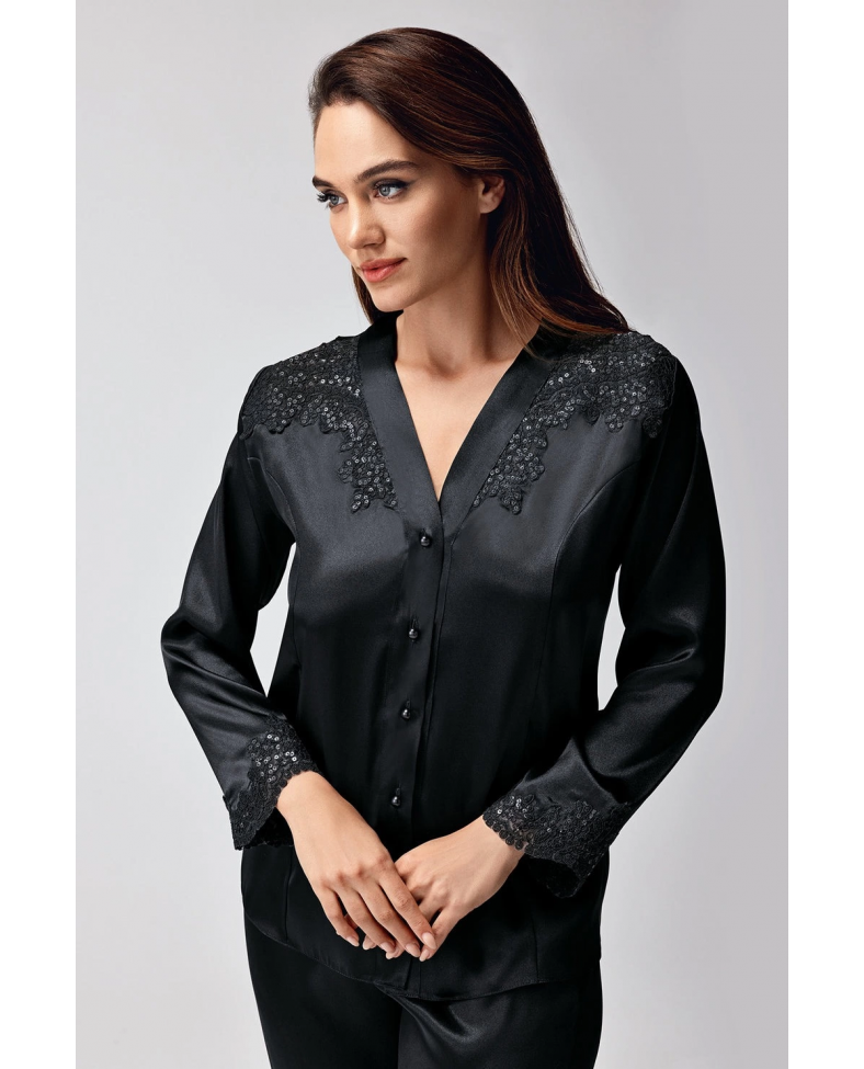 Freshness 9950-PT Saten Dantel Detaylı Pijama Takımı