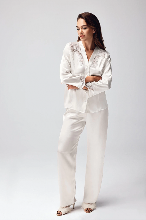 Freshness 9950-PT Saten Dantel Detaylı Pijama Takımı