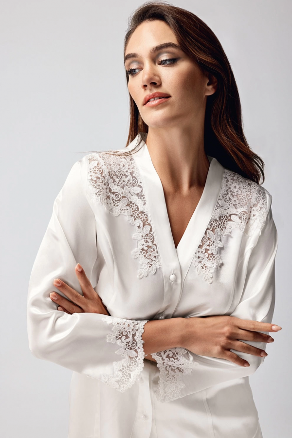 Freshness 9950-PT Saten Dantel Detaylı Pijama Takımı