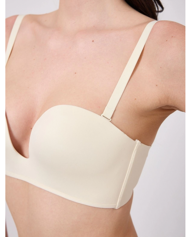 Freshness MSF05 Destekli V Dekolte Lazer Kesim Sütyen