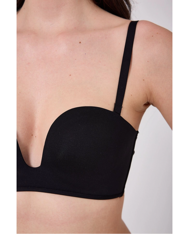 Freshness MSF05 Destekli V Dekolte Lazer Kesim Sütyen