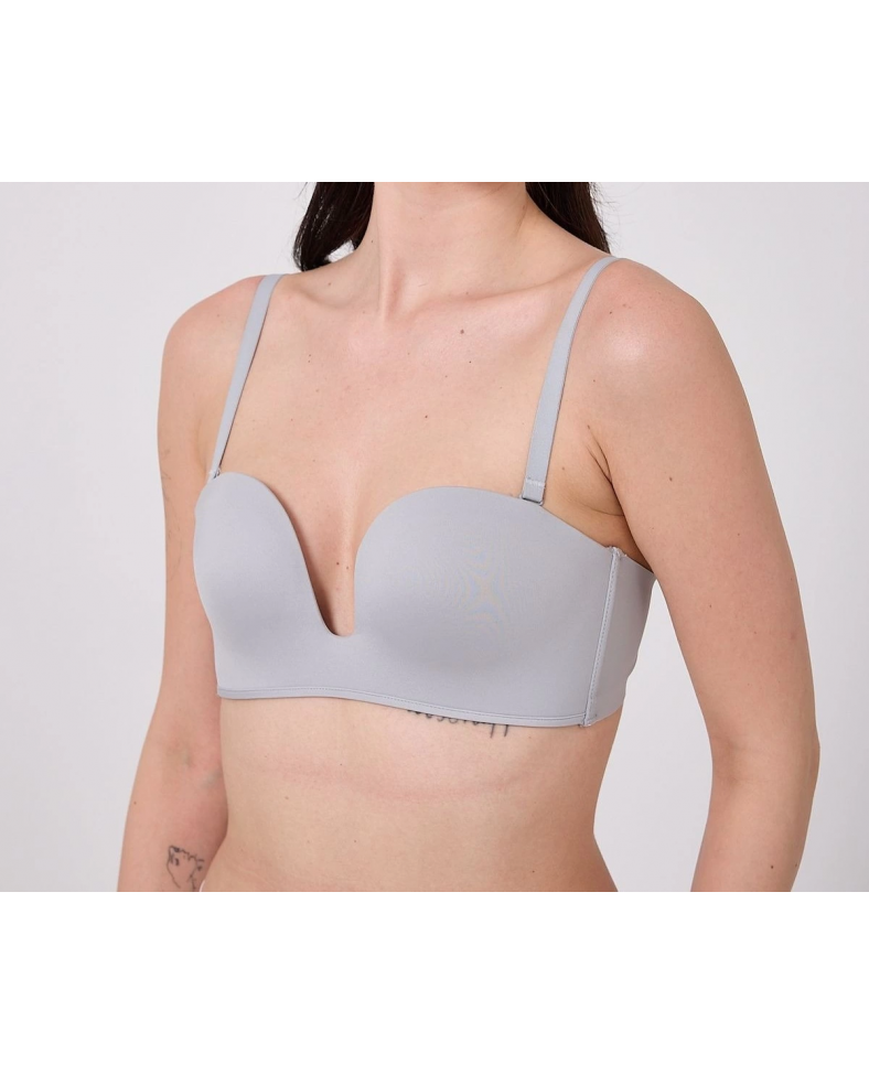 Freshness MSF05 Destekli V Dekolte Lazer Kesim Sütyen