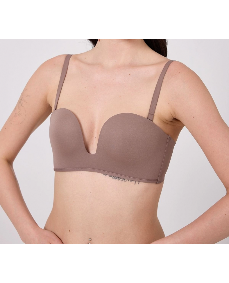 Freshness MSF05 Destekli V Dekolte Lazer Kesim Sütyen