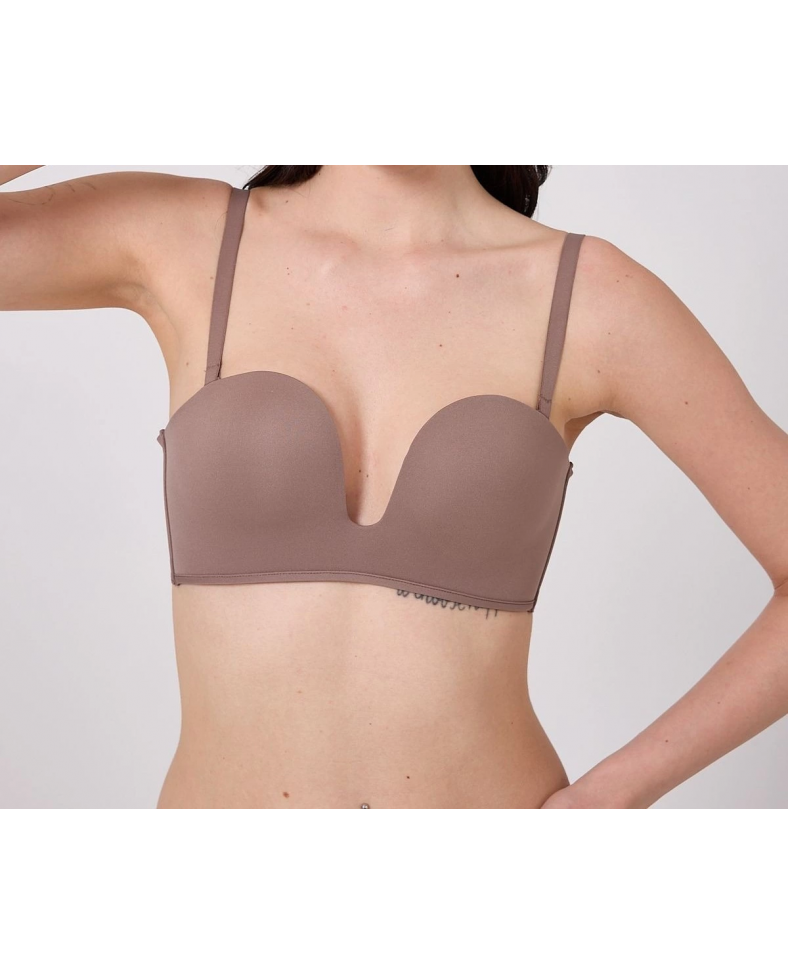 Freshness MSF05 Destekli V Dekolte Lazer Kesim Sütyen