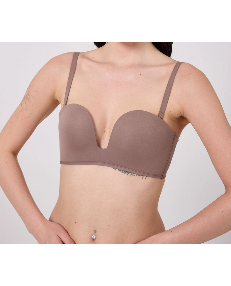 Freshness MSF05 Destekli V Dekolte Lazer Kesim Sütyen