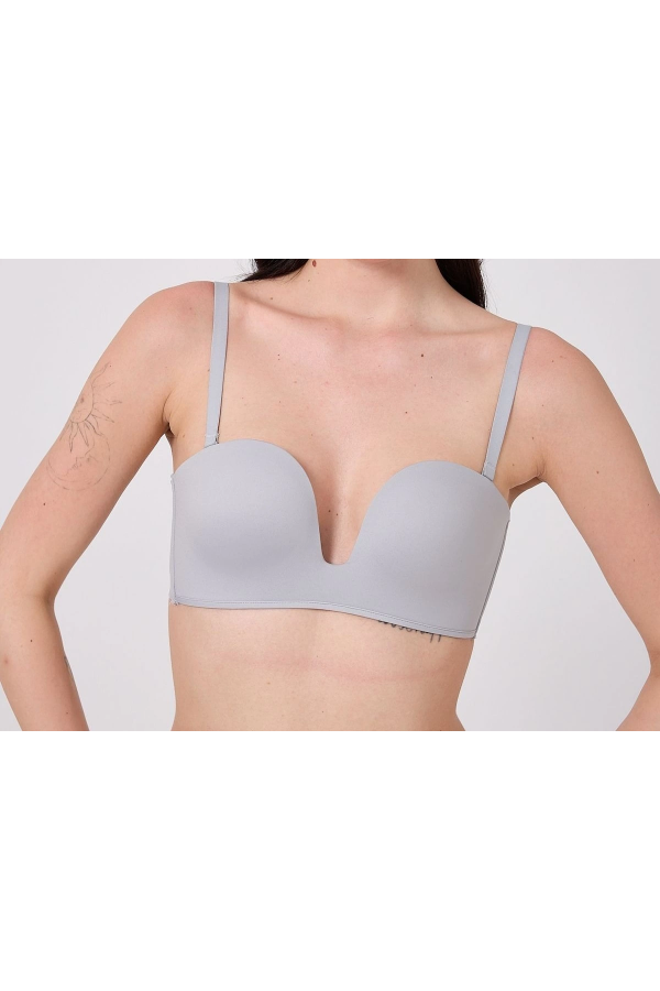 Freshness MSF05 Destekli V Dekolte Lazer Kesim Sütyen