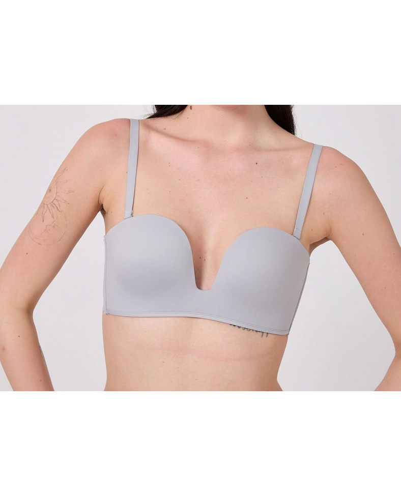 Freshness MSF05 Destekli V Dekolte Lazer Kesim Sütyen