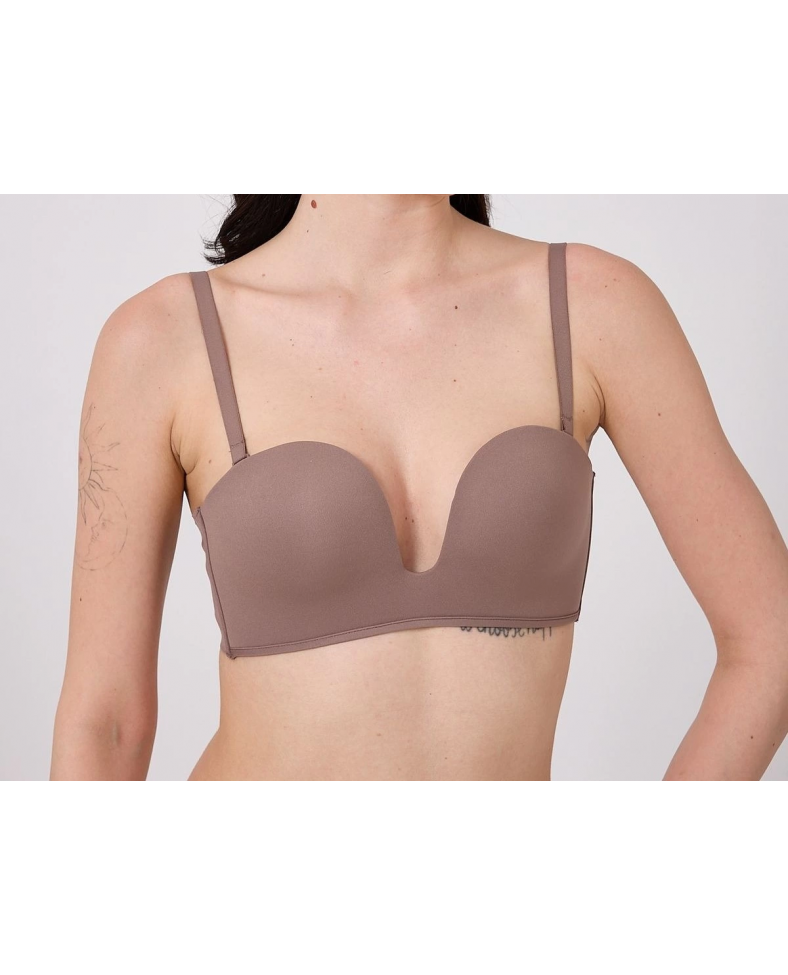 Freshness MSF05 Destekli V Dekolte Lazer Kesim Sütyen