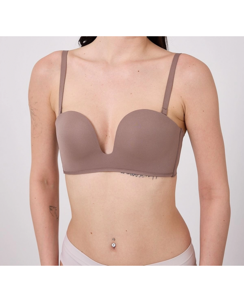 Freshness MSF05 Destekli V Dekolte Lazer Kesim Sütyen