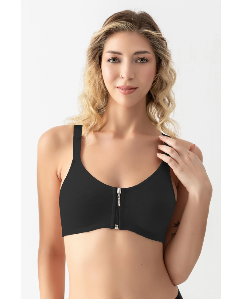 Gallipoli 1061 Kadın Desteksiz Fermuarlı Sporcu Sütyen