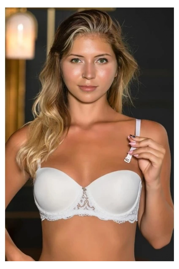 Gallipoli 31382 Straplez Sütyen, String Ve Bacak Bandı Takım