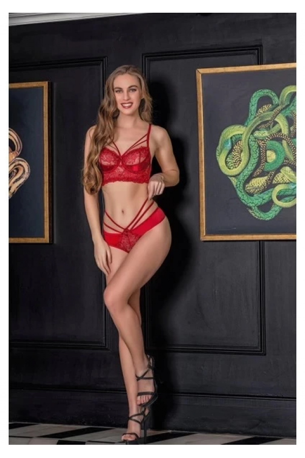 Gallipoli 31632 Transparan Bralet Ve String Takım