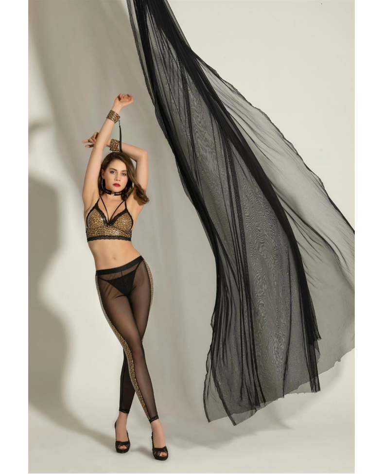 Gallipoli 6204 Bayan Büstiyer, Boyunluk, Kelepçe ve Pantolon Takım