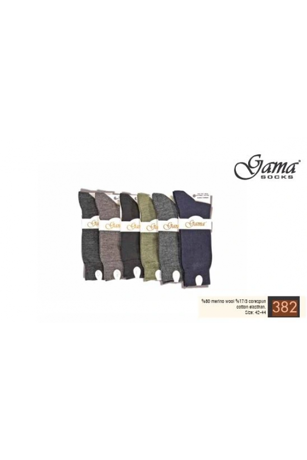 Gama 382 Erkek Merinos Yün Çorap