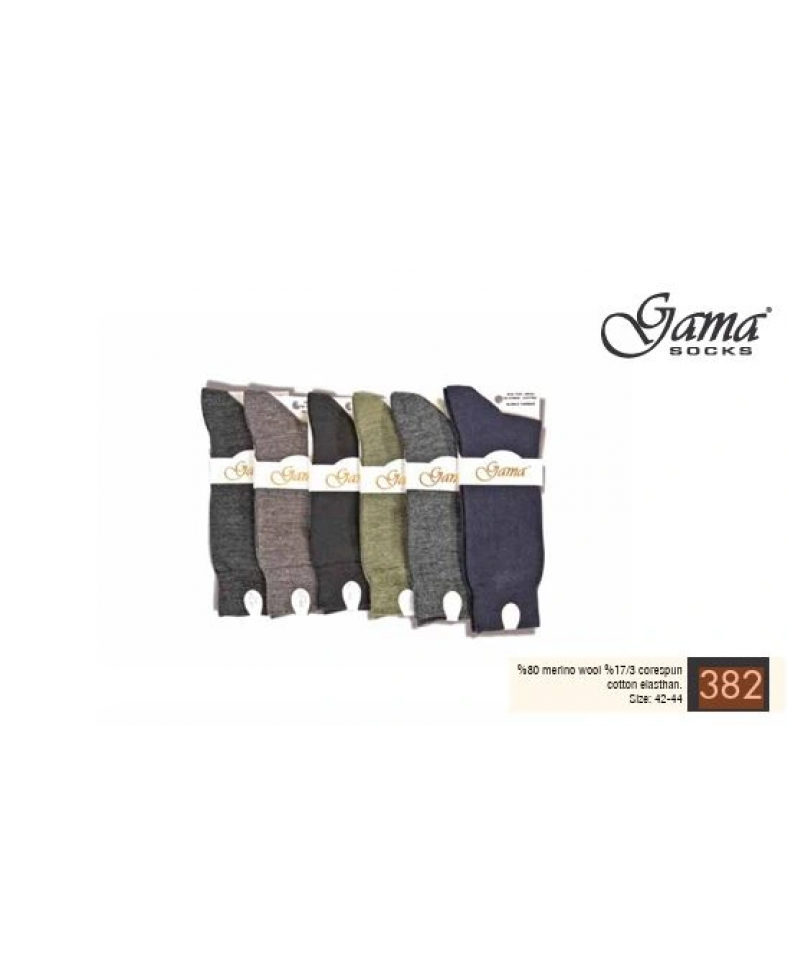Gama 382 Erkek Merinos Yün Çorap