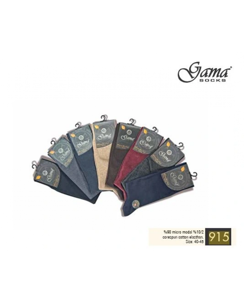 Gama 915 Erkek Mikro Modal Core Spun Pamuk Çorap