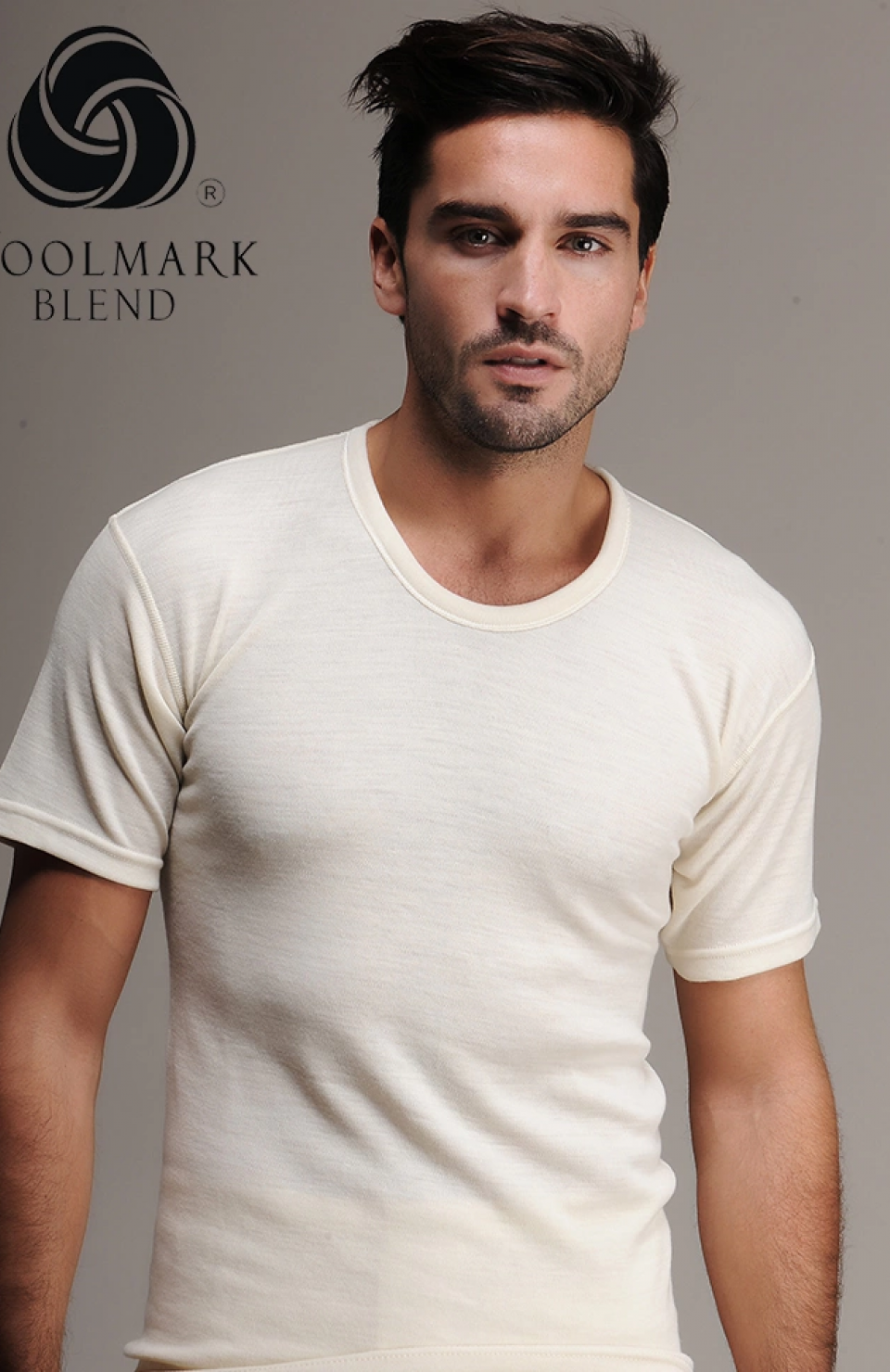 Hasyün 100 Erkek Yün Fanila Kısa Kol