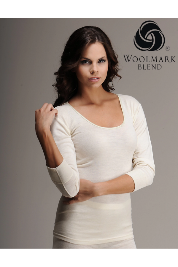 Hasyün 303 Kadın Ribana Yün Uzun Kol Atlet