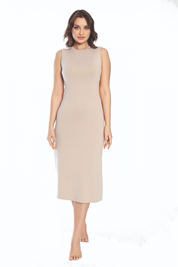 Imer 3164 Kalın Askı Uzun Viskon Elbise Kombinezon