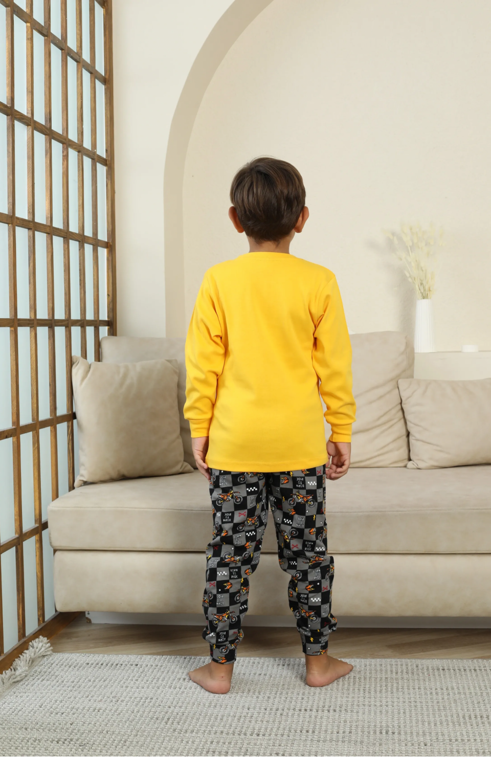 Kapitex 7101 Erkek Çocuk Uzun Kol Pijama Takımı