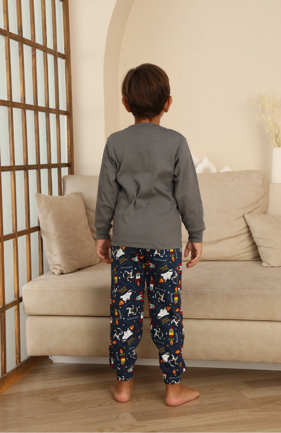 Kapitex 7114 Erkek Çocuk Uzun Kol Pijama Takımı