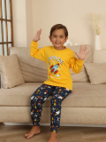Kapitex 7114 Erkek Çocuk Uzun Kol Pijama Takımı