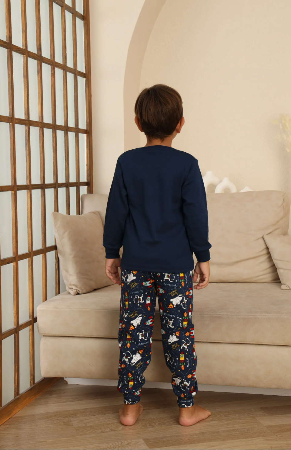 Kapitex 7114 Erkek Çocuk Uzun Kol Pijama Takımı