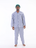 Kocabey 4007 Uzun Kol Çizgili Gaffur Erkek Pijama Takım