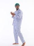 Kocabey 4007 Uzun Kol Çizgili Gaffur Erkek Pijama Takım