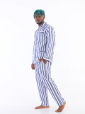 Kocabey 4007 Uzun Kol Çizgili Gaffur Erkek Pijama Takım
