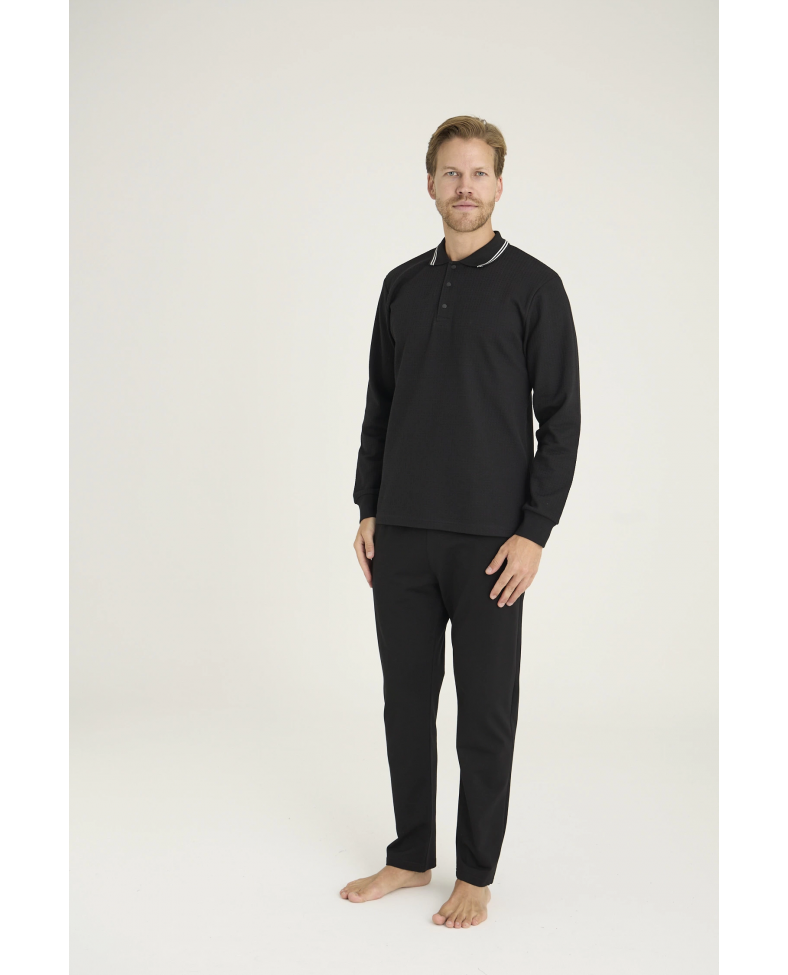Kocabey 6014 Erkek Triko Yaka Pijama Takım Somersan Giyim | Kadın, Erkek ve Çocuk Moda