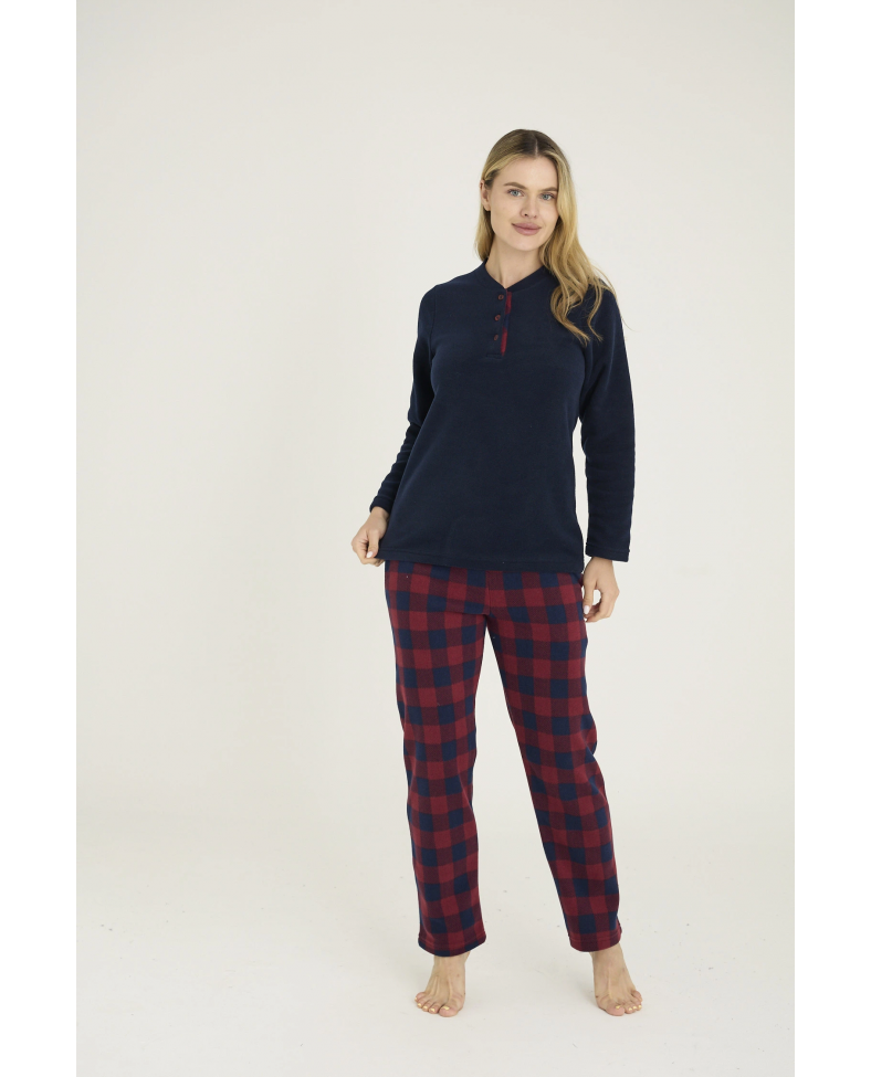 Kocabey 7304-K Kadın Midi Yaka Pijama Takım