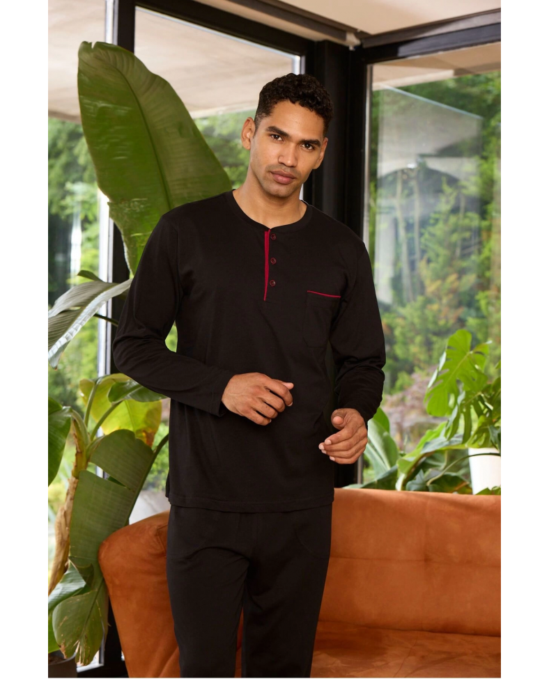 Kocabey 9250 Erkek Midi Yaka Pijama Takım