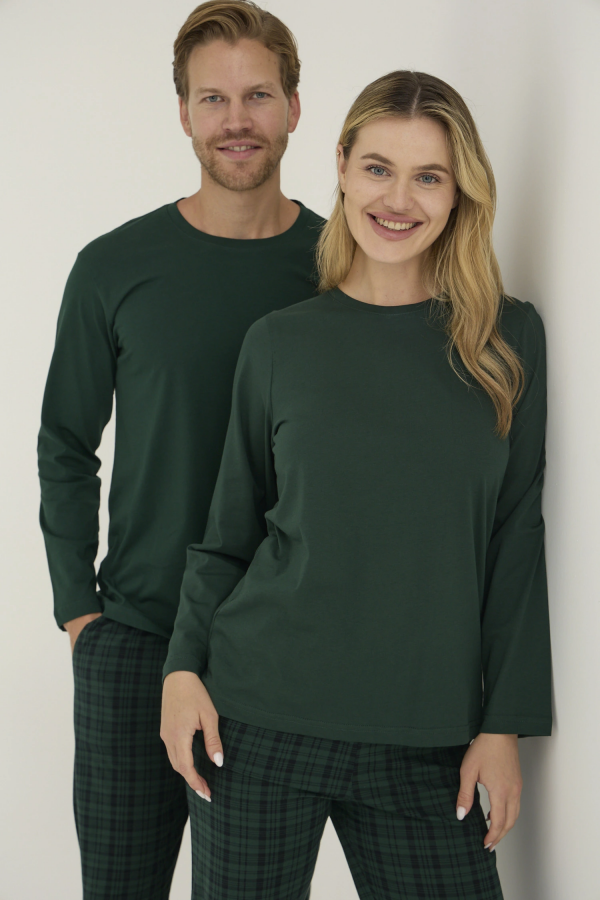 Kocabey 9273-K Kadın O Yaka Pijama Takım