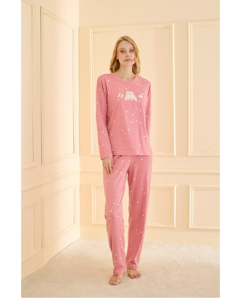 Mihra 19104 Kadın Uzun Kol Pijama Takımı Somersan Giyim | Kadın, Erkek ve Çocuk Moda