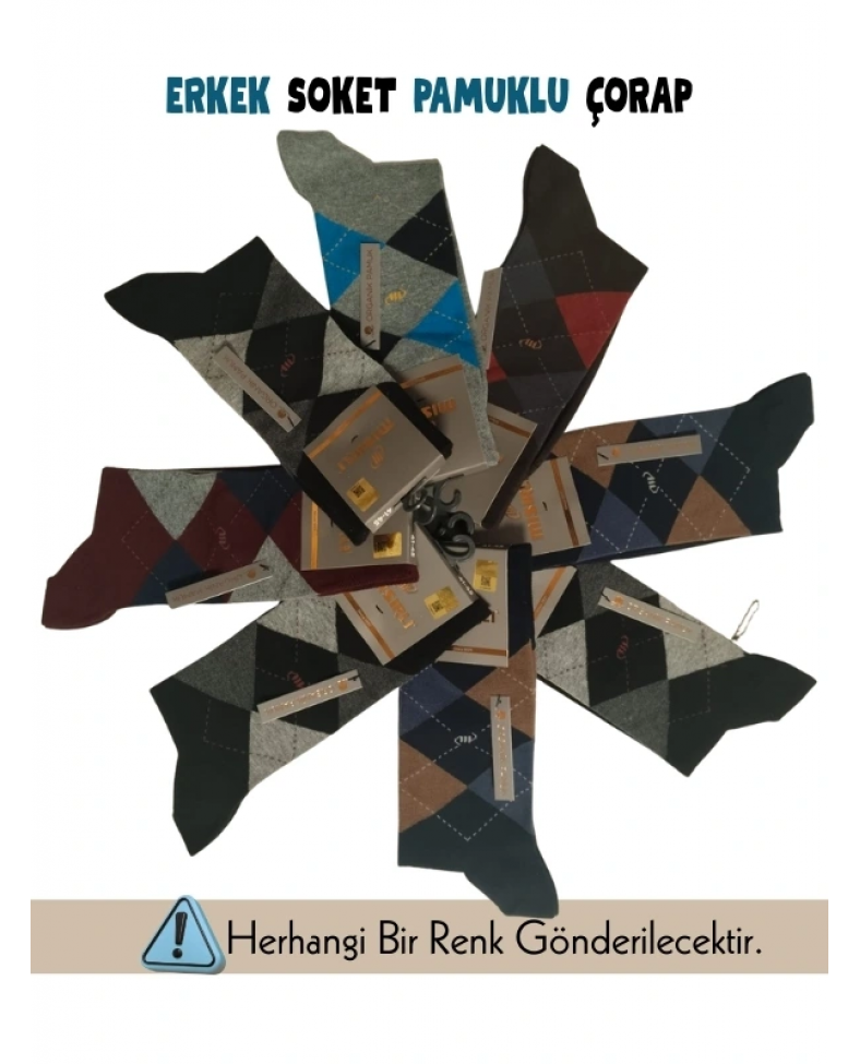 Mısırlı 60010 Erkek Pamuk Soket Çorap