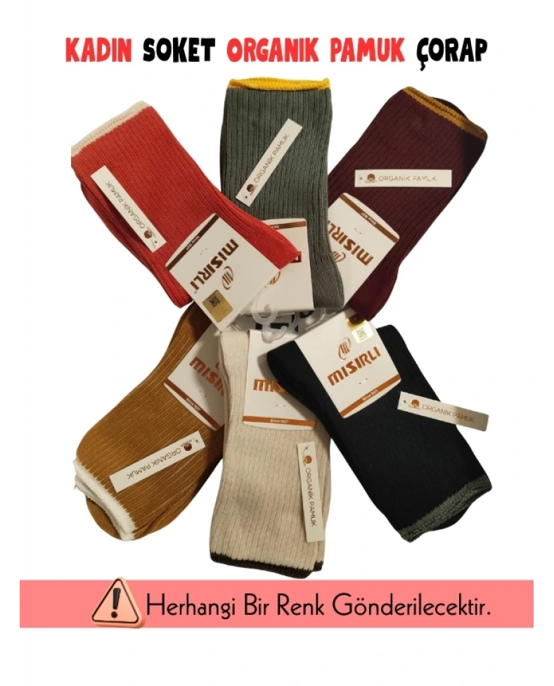 Mısırlı 70002 Kadın Pamuk Soket Çorap