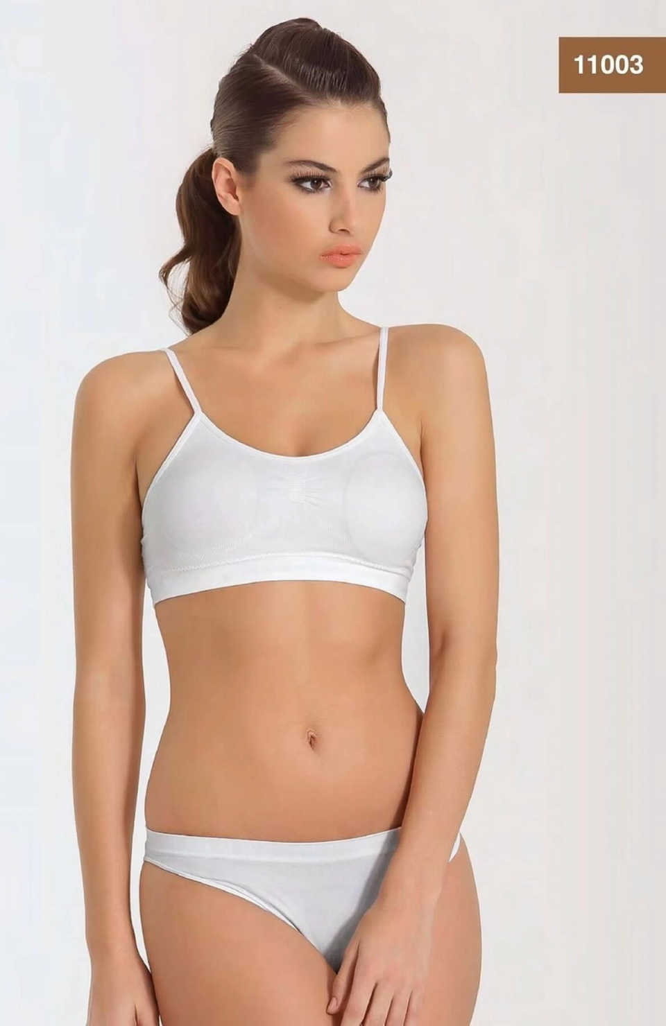 Miss Fit 11003 Bayn İnce Askılı Petli Büstiyer