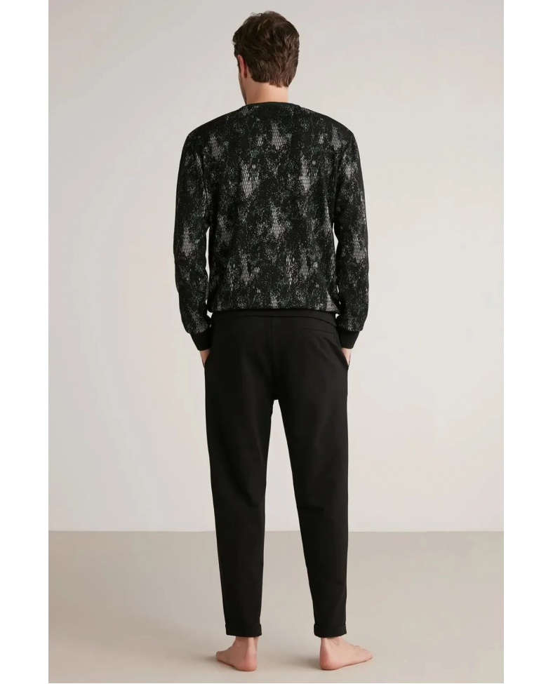 Nautıca M626 Erkek Uzun Kollu Yuvarlak Yaka Pijama Takımı