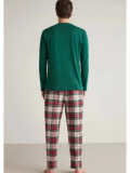 Nautıca M630 Erkek Uzun Kollu Ekoseli Pijama Takımı