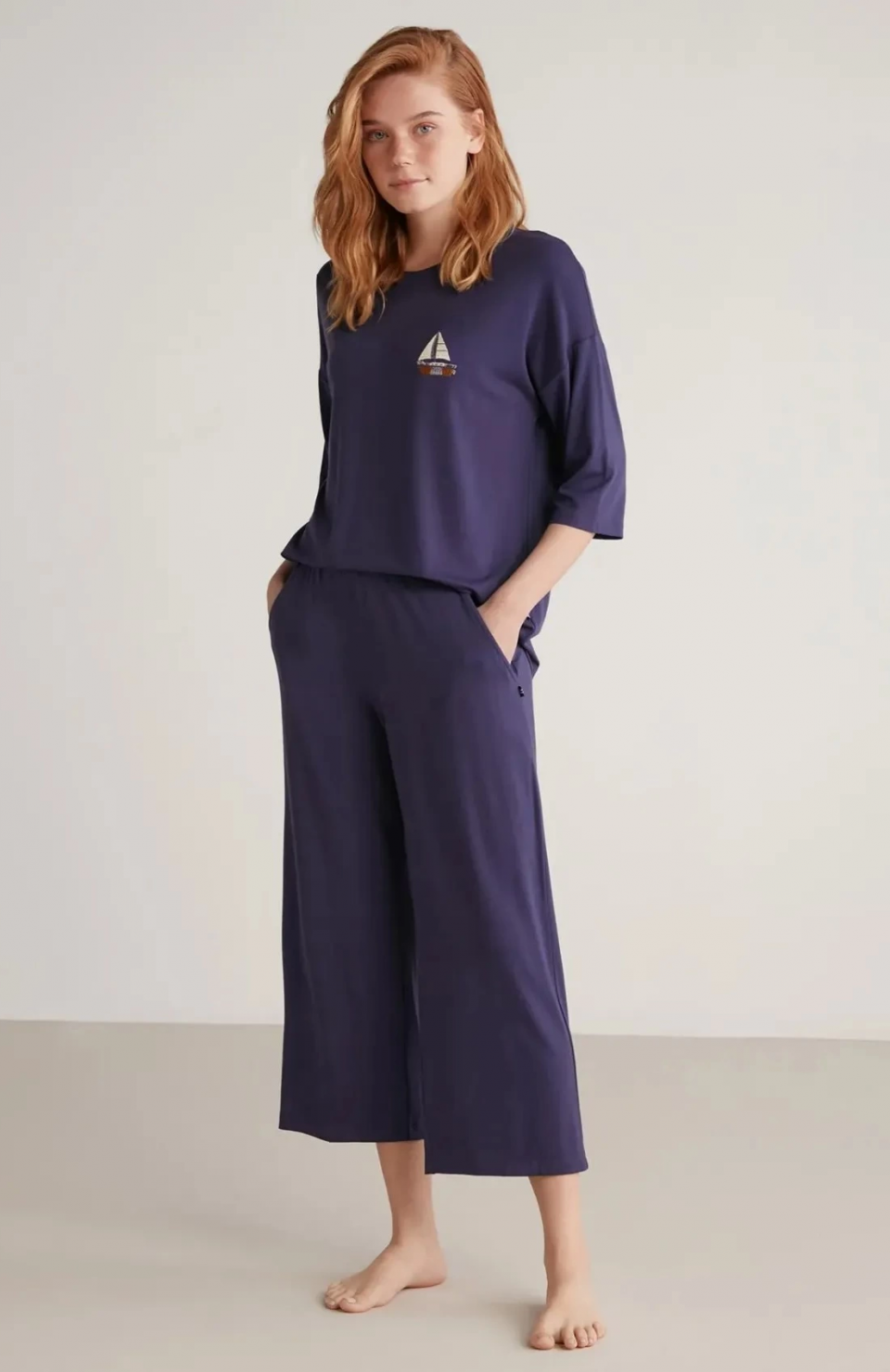 Nautıca W602 Kadın Yarım Kollu Pijama Takımı