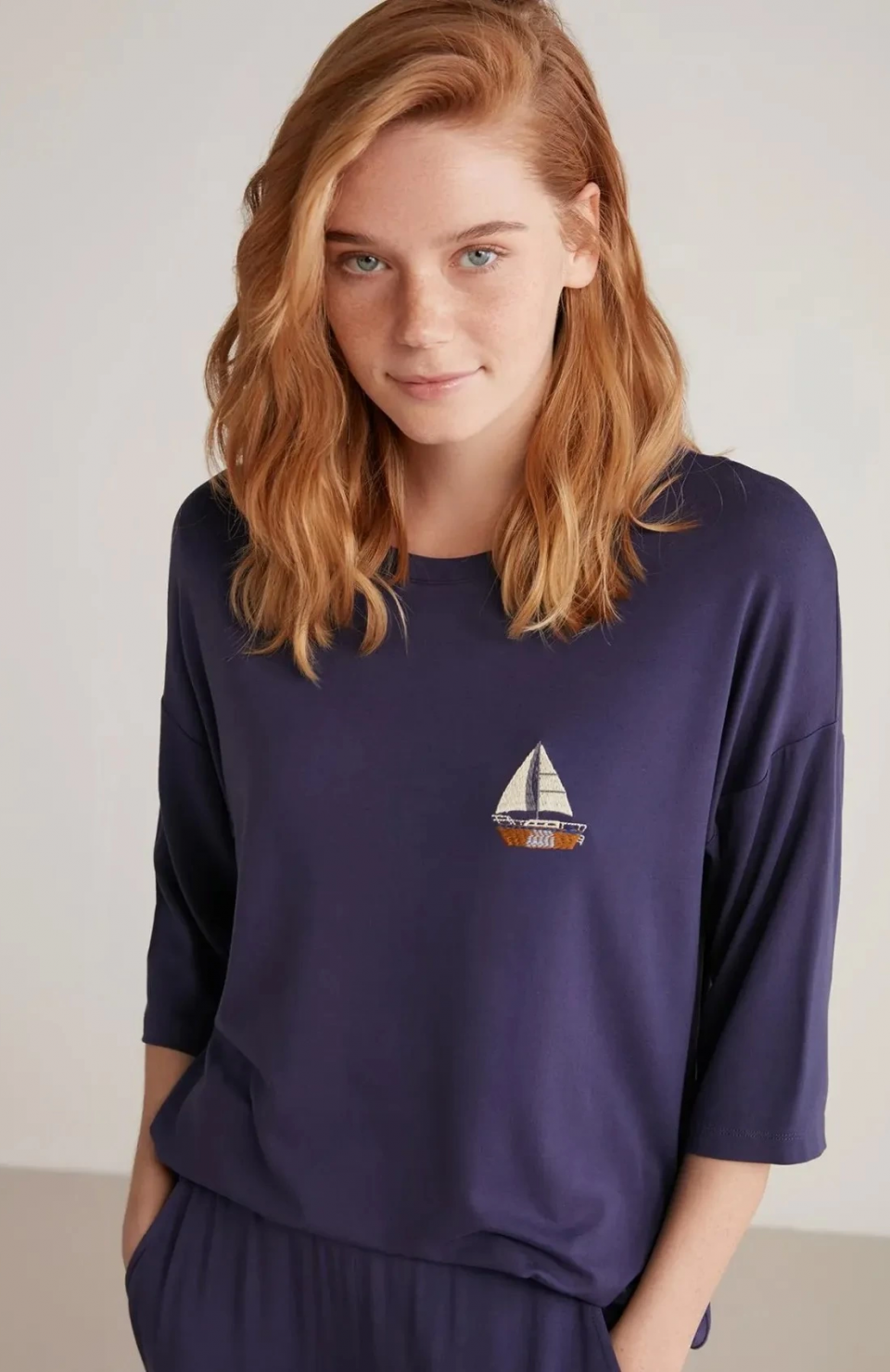 Nautıca W602 Kadın Yarım Kollu Pijama Takımı