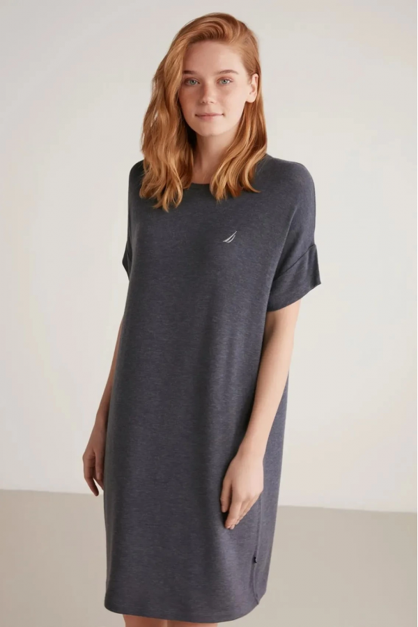 Nautıca W605 Kadın Kısa Gecelik ve Sabahlık Takımı