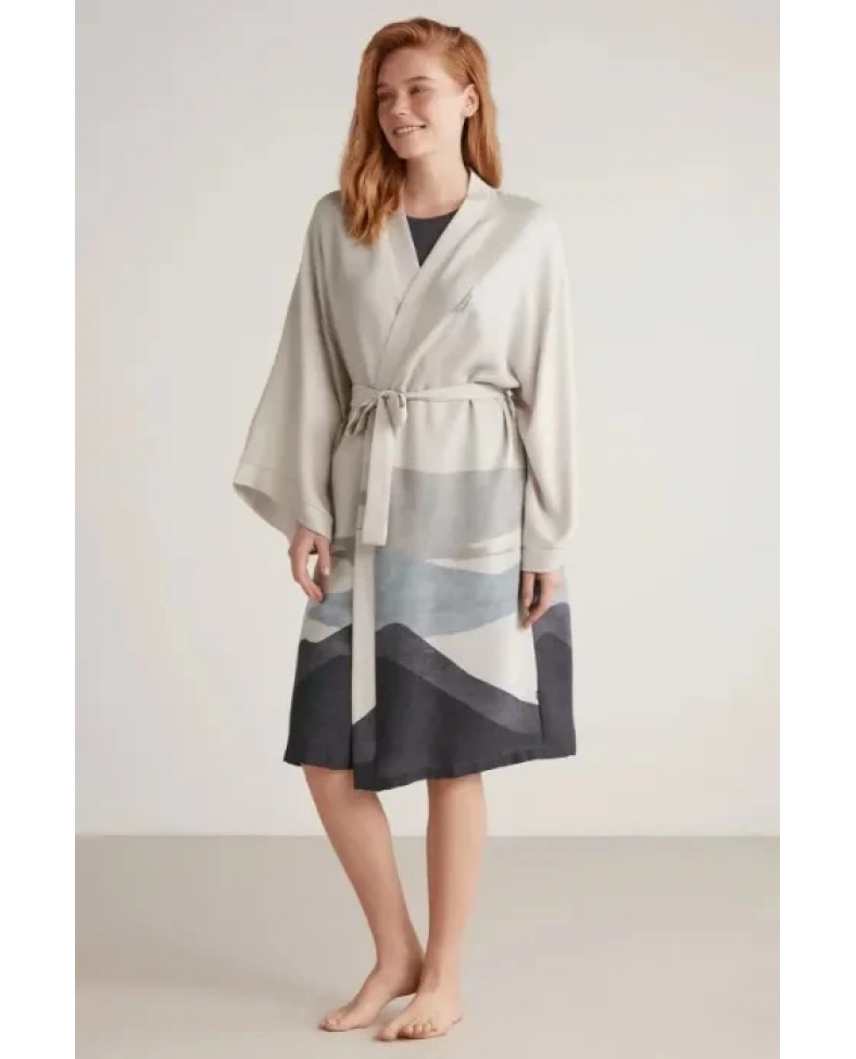 Nautıca W605 Kadın Kısa Gecelik ve Sabahlık Takımı