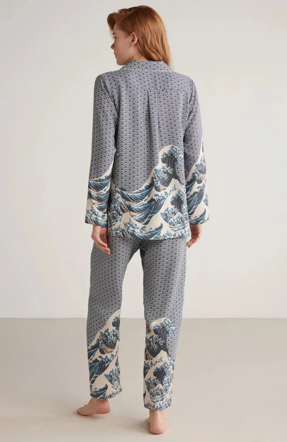 Nautıca W617 Kadın Uzun Kollu Önden Düğmeli Pijama Takımı